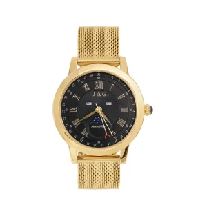Jag Mosman Gold Stainless Steel 42mm Mens Watch Classic Design