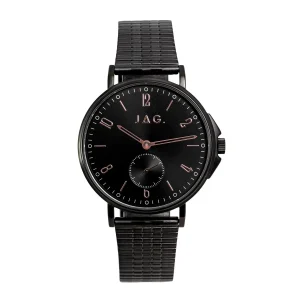 JAG Milton Black Stainless Steel 42mm Mens Watch Sophisticated Design