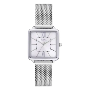 Jag Malvern Silver Alloy 28mm Ladies Watch Elegant Minimal Design