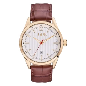 Jag Colo Gold Stainless Steel Mens Watch 44mm Elegant Design