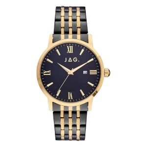 Jag Banks Black and Gold 42mm Stainless Steel Men's Watch