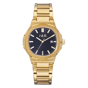 Jag Eaton Gold Alloy 42mm Mens Watch Sophisticated Australian Design