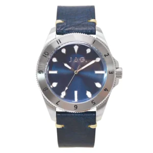 Jag Windsor Blue Stainless Steel 44mm Watch for Men Modern Style
