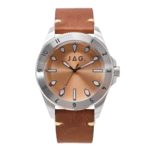 Jag Windsor 44mm Brown Stainless Steel Watch for Men 2024 Model