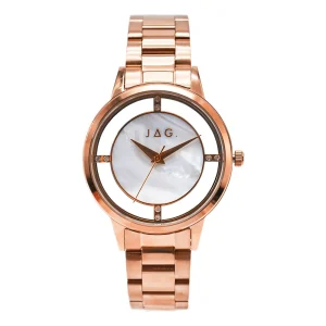 JAG Shelley Rose Gold Stainless Steel Mother Of Pearl Watch 36mm
