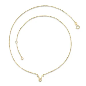 9K Yellow Gold Taurus Zodiac Necklace Stylish Astrological Gift