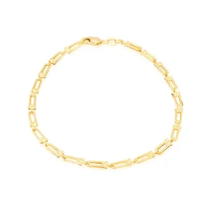 9K Yellow Gold Mini Chain Bracelet Stylish Contemporary Design