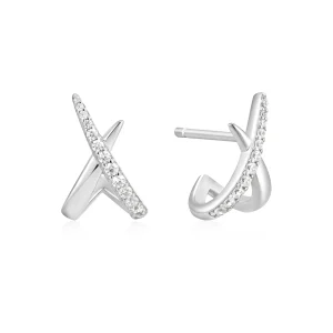 Ania Haie Silver Kiss Stud Earrings Luxury Trendy Statement Style