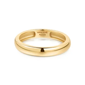 Ania Haie Gold Dome Band Chic Modern Statement Jewelry For Women