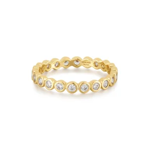 Ania Haie Gold Bezel Set Ring Modern Luxury Affordable Jewelry