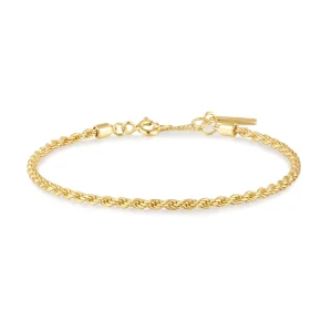 Ania Haie Gold Rope Bracelet Modern Elegance Affordable Luxury
