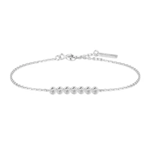 Ania Haie Silver Bezel Set Bracelet Modern Trendy Affordable Style