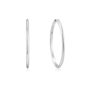Ania Haie Silver Oversized Hoop Earrings Trendy Statement Jewelry