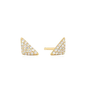 Ania Haie Gold Pave Stud Earrings Modern Luxury Affordable Jewelry