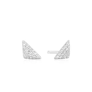 Ania Haie Silver Pavé Stud Earrings Modern Luxury Affordable Style