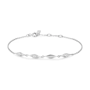 Ania Haie Silver Sparkle Bracelet for Elegant Chic Style