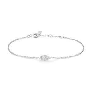 Ania Haie Silver Pave Sparkle Bracelet Delicate Stacking Jewelry