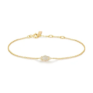 Ania Haie Gold Pave Sparkle Bracelet Elegant Stacking Jewelry