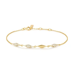 Ania Haie Gold Sparkle Bracelet Elegant Jewelry for Women 2024