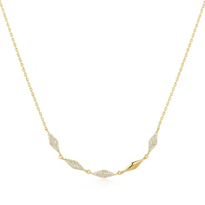 Ania Haie Gold Sparkle Necklace With Dazzling Cubic Zirconia Shine
