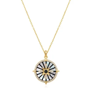 Ania Haie Gold Astrolabe Necklace Elegant Chain Statement Jewelry