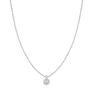 Ania Haie Sterling Silver Pave Necklace Elegant Sparkle Jewelry