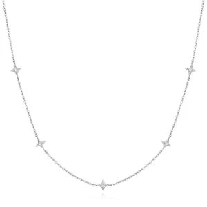 Ania Haie Silver Stars Station Necklace Delicate Layering Jewelry