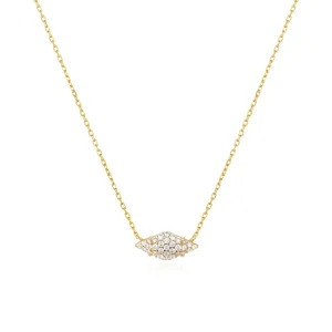 Ania Haie Gold Pave Necklace Dainty Sparkle for Layered Looks
