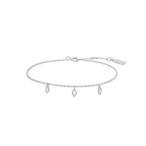 Silver Triple Station Bracelet for Women Elegant Timeless Design
