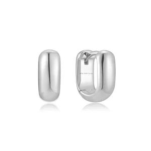 Ania Haie Silver Mini Huggie Hoops Minimal Everyday Earrings