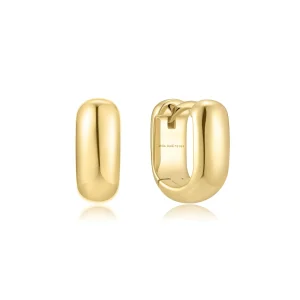 Ania Haie Gold Mini Huggie Hoop Earrings Minimal Everyday Style
