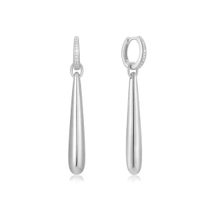 Ania Haie Silver Water Droplet Earrings Modern Chic Sterling Style