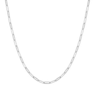 Ania Haie Silver Paper Clip Necklace Layerable Sterling Chain