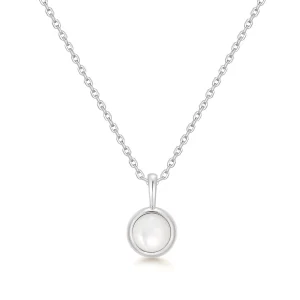 Ania Haie Silver Necklace Mother of Pearl Pendant Trendy Gift