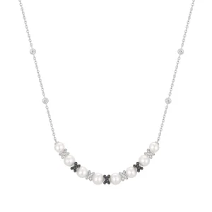 Ania Haie Two Tone Shell Pearl Necklace Elegant Affordable Trend