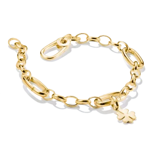 THOMAS SABO Charm bracelet with three Connect links Gold