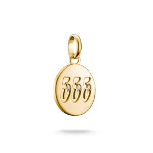 THOMAS SABO Connect Charm angel number 555 with stones Gold