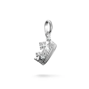 THOMAS SABO Connect Charm crown with stones silver