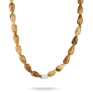 THOMAS SABO Elyndra Necklace with Yellow Jasper Beads