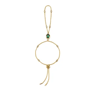 THOMAS SABO Bohemian Bracelet with Green Stone