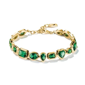 THOMAS SABO Elyndra Bracelet with Green Stones