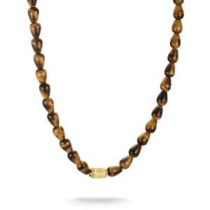 THOMAS SABO Elyndra Necklace with Tiger’s Eye Beads