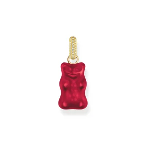 THOMAS SABO Large pendant with red goldbears and zirconia