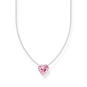 THOMAS SABO Necklace with pink heart-shaped pendant