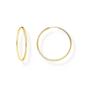 THOMAS SABO Medium Hoop Earrings Gold Plated