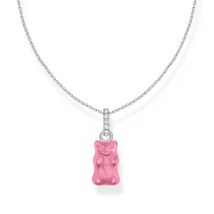 THOMAS SABO Necklace with pink Goldbears pendant and zirconia