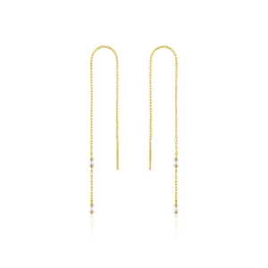Ania Haie Glow Threader Earrings - Gold
