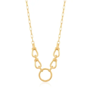 Ania Haie Horseshoe Link Necklace - Gold