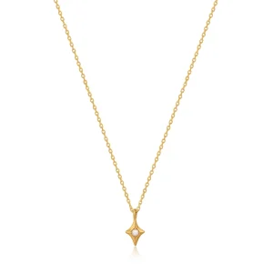Ania Haie Gold Star Kyoto Opal Pendant Necklace