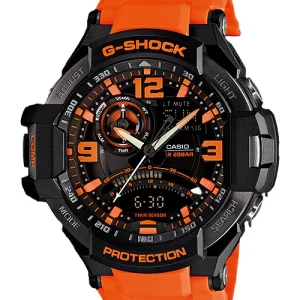 G-Shock Gravity Master Orange Resin Band Watch GA1000-4A